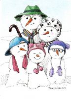 Family Snowman